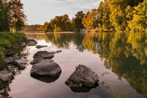 Isar im Herbst